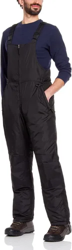 Vista 3 de Bass Creek Outfitters Babero de nieve aislado para hombre - Pantalones de esquí para snowboard resistentes al agua (tallas M-3X)