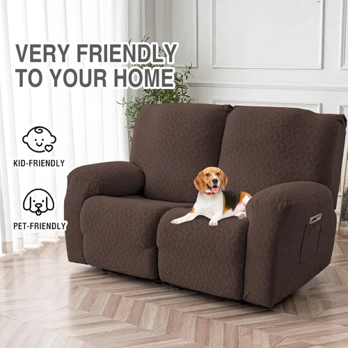 Vista 67 de Gennia Funda Impermeable para Silla Reclinable, Fundas Elásticas para Sofá Reclinable con Bolsillos, Fundas Lavables para Silla Reclinable Lazy Boy