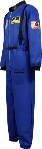 Vista 2 de Lehauya - Disfraz de astronauta para hombre, traje de vuelo del piloto, enterizo de prisionero, para Halloween, disfraces para adultos