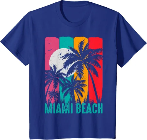 Vista 13 de Camiseta Miami Beach, Negro, S