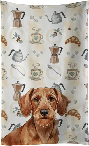 Vista 199 de Caroline's Treasures Afghan Hound - Toalla de cocina para barra de café, terciopelo frontal y lazo de algodón, lavable a máquina Sabueso afgano