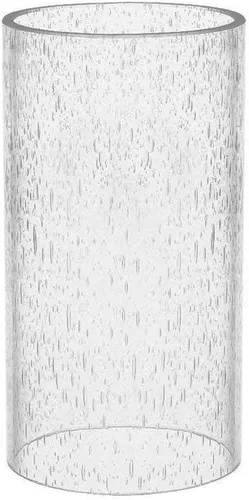 Vista 8 de Pantalla de lámpara de vidrio cilíndrico transparente recta de repuesto con múltiples efectos (cilindro de burbujas con filtro)
