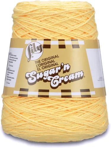 Vista 23 de Hilados Lily Sugar and Cream, Algodón, Blanco, Paquete de 10