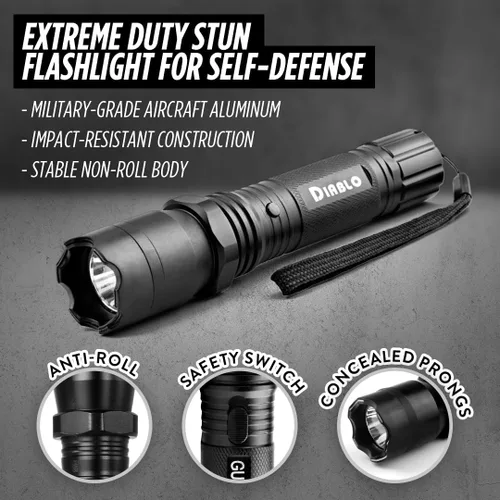 Vista 3 de Guard Dog Security Pistola de aturdimiento táctica 2 en 1 con linterna LED, pistola aturdidora táctica recargable para hombres, mujeres