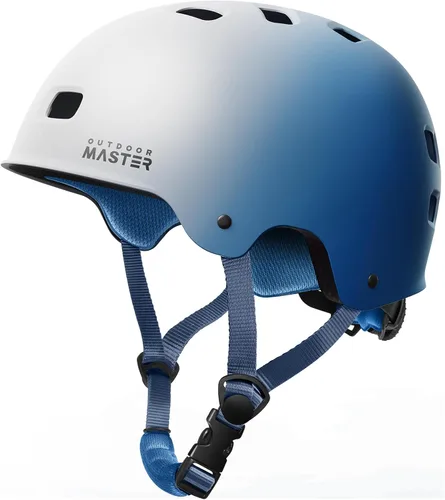 Vista 10 de OutdoorMaster - Casco de patineta y ciclismo, dos forros extraíbles, ventilación, para varios deportes, scooter, patinaje en línea, patinaje