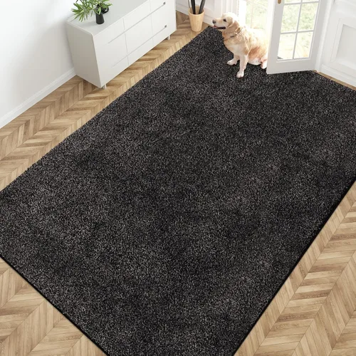 Vista 53 de PURRUGS Tapete para puerta con atrapamiento de suciedad, 20 x 31.5 pulgadas, antideslizante, lavable a máquina, tapete para puerta de perro, tapete