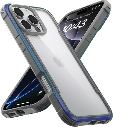 Vista 23 de Raptic Shield - Funda compatible con iPhone 12 Pro Max, protección contra golpes, marco de aluminio duradero, probada para caídas de 10 pies de Rojo