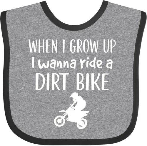 Vista 6 de inktastic Babero para bebé de motocross Future Dirt Biker