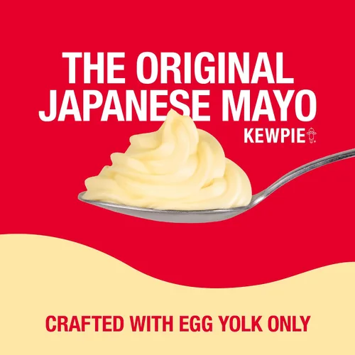 Vista 4 de KEWPIE Mayonesa (producto de Estados Unidos), auténtica mayonesa de estilo japonés, rico y cremoso sabor a Umami, hecha con huevos sin jaulas, sin