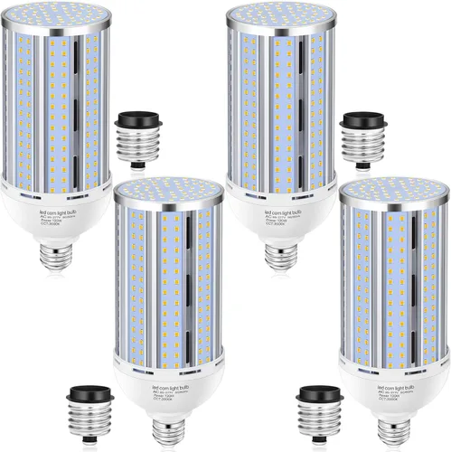 Vista 9 de Bombilla LED de Maíz de 44W (Paquete de 2), Sin Ventilador, (Equivalente a 390 Vatios) Base E26/E39 Mediana/Mogul Grande, Lámpara LED COB 3000K