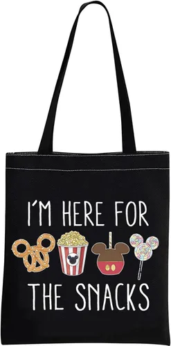 Vista 9 de GJTIM Regalo para amantes de los aperitivos, regalo de vacaciones para la familia, bolsa de viaje I'm Here For The Snacks Crossbody Bag