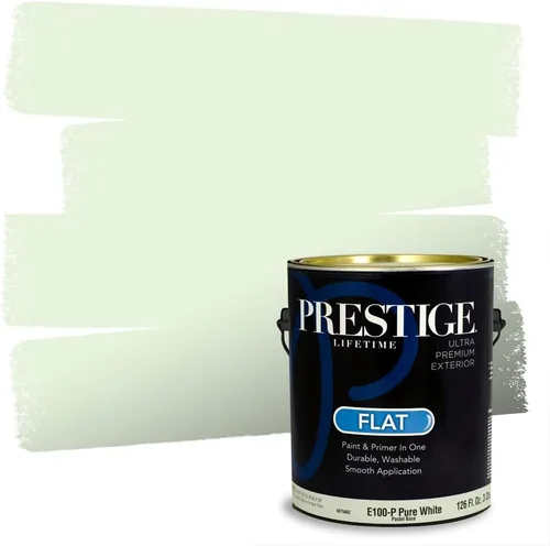Vista 155 de PRESTIGE Pintura exterior e imprimación en uno, aloe, plano, 1 galón