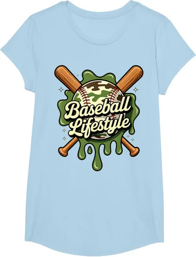 Vista 15 de Baseball Life Style 101 Apparel Youth Drip Baseball Boys Kid Camiseta