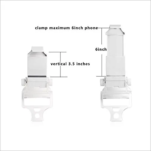 Vista 5 de Dobe PS4 Controller Mobile Smart Phone Clip Mount Holder White for Sony PlayStation 4 Dualshock 4 Controller