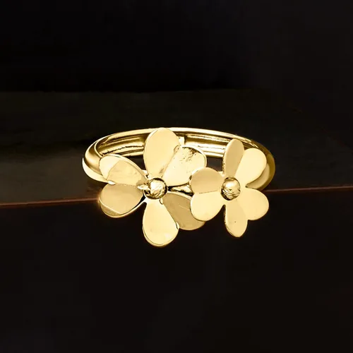 Vista 4 de Ross-Simons Italian 14kt Yellow Gold Flower Ring