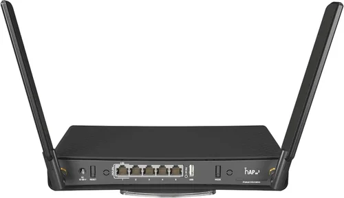 Vista 2 de MikroTik - Punto de acceso hAP ax3 con CPU de 4 núcleos a 1.8 GHz, 1 GB de RAM, 4X GLAN, LAN 1x2.5G, versión de EE. UU