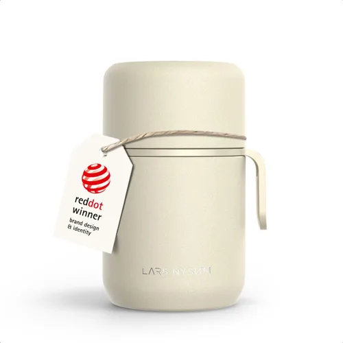 Vista 13 de LARS NYSØM Tarro de alimentos con aislamiento al vacío de acero inoxidable - Olla de almuerzo y frasco de almuerzo a prueba de fugas para alimentos