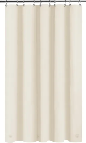 Vista 14 de Barossa Design - Forro de cortina estrecho de PEVA para ducha, con 3 imanes, impermeable, para cabina de baño pequeña, sin PVC, ojales metálicos
