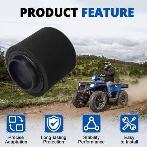 Vista 7 de 0452306 1253355 Pieza de filtro de aire para Polaris Phoenix 200 2005-2023 Hawkeye 300 2006-2011 Trailblazer 250 2001-2006 Sportsman 300 2008-2010