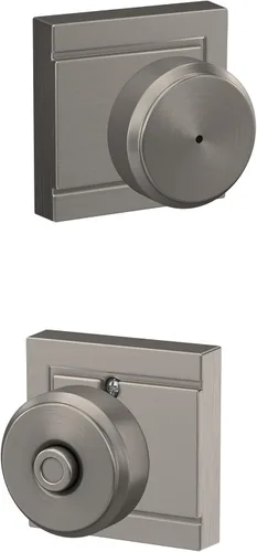 Vista 67 de SCHLAGE Pomo de bloqueo sin giro, latón antiguo (F170 ORB 609) (paquete de 2)