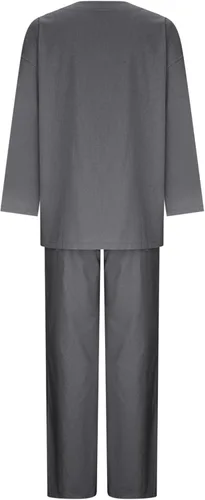 Vista 4 de ZDRZK Beach Sets Women 2 Piece Outfits Cotton Linen Matching Lounge Set Oversized Long Sleeve Tshirt And Pants Sweatsuit