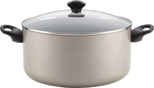 Vista 10 de Farberware - Olla de cocina antiadherente con tapa, 10.5 cuartos de galón - Negro