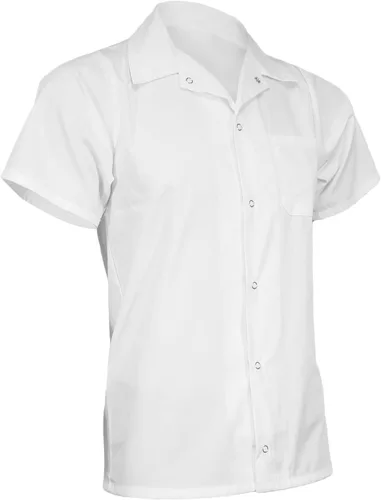 Vista 9 de ChefsCloset Unisex Cook Shirt, Snap Front Utility Kitchen/Chef Shirts for Men & Women Negro