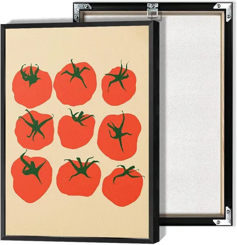 Vista 21 de Pósteres nocturnos de pasta retro, arte divertido de comida de fideos, arte de mediados de siglo, lienzo de cocina moderna de mediados de siglo