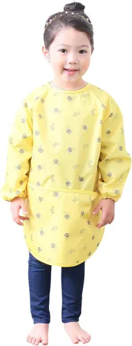 Vista 40 de Plie Kids Waterproof Art Smock – Long Sleeve Apron for Painting, Baking, Sensory Play (Ages 1–10)