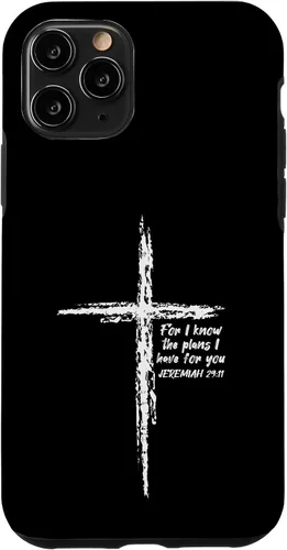 Vista 29 de Cross I Know The Plans Verse Bible Jesus God - Funda de regalo cristiana para iPhone 17
