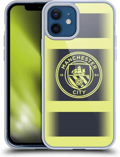 Vista 83 de Head Case Designs Funda de gel con licencia oficial del Manchester City Man City FC Away 2022/23 [protección de grado militar] compatible con Apple
