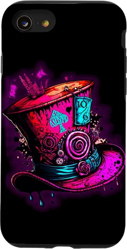 Vista 17 de Funda para iPhone 11 Pro Max We're All Mad Here Pink Steampunk Alicia en el país de las maravillas