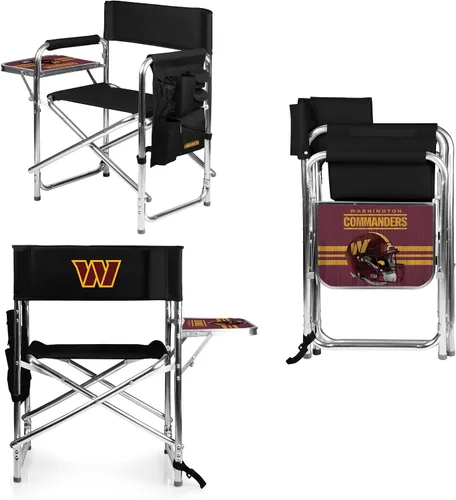 Vista 24 de Picnic TIME NFL Unisex-Adult NFL Sports Chair with Side Table, Beach Chair, Camp Chair for Adults