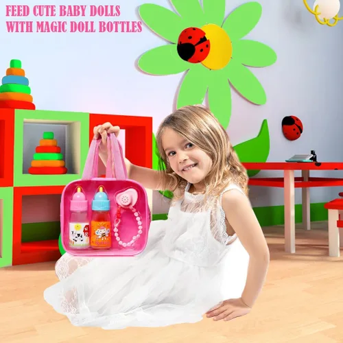 Vista 5 de My Sweet Baby® Magic Doll - Biberones de Alimentación Mágicos que Desaparecen con Conjunto de Sonidos – Sorbos con Sonido, Dice "Mama", Risita +