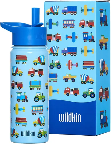Vista 53 de Wildkin Kids - Botella de agua de acero inoxidable de 14 onzas para niños – Sin BPA, a prueba de fugas, aislada, fácil de limpiar - Ballerina