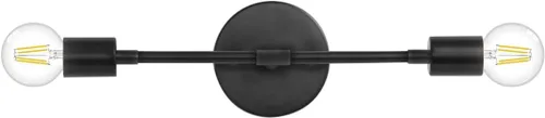 Vista 9 de KCO Lámpara de pared dorada con 2 luces para tocador de baño, luz de lectura de pared de latón, moderna de mediados de siglo, para pasillo, sala