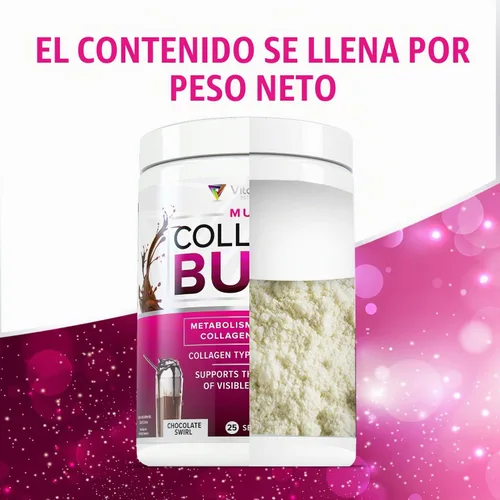 Vista 7 de Vitauthority Péptidos de colágeno en polvo suplementos para la pérdida de peso Complejo de belleza hidrolizado para mujeres, cabello, piel, uñas