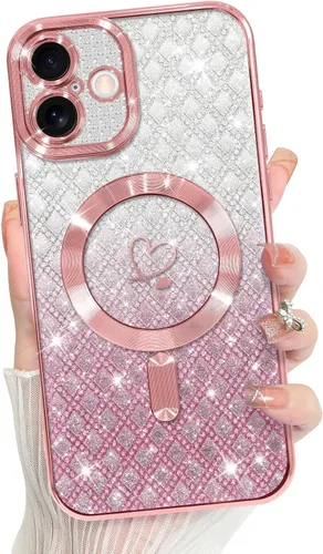 Vista 145 de Bonoma Compatible with iPhone 17 Pro Max Case 2025 Heart Checkered -Gold A cuadros-oro