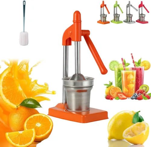 Vista 9 de Cast Iron Juice Press, Manual Press Juicer, Manual Juicer Cast Iron for Making Fresh Lemon and Orange Juice, Easy To Clean, Home and Kitchen