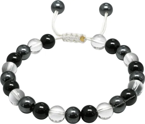 Vista 15 de Pulsera del zodiaco de cristales curativos