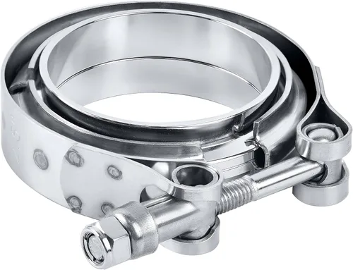 Vista 8 de EVIL ENERGY Abrazadera de banda en V de 3,0 pulgadas de acero inoxidable con brida de acero suave plano 2PCS