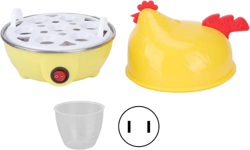 Vista 6 de Olla de huevos multifuncional, caldera de huevos rápida de apagado automático y con taza medidora para el desayuno (#2)