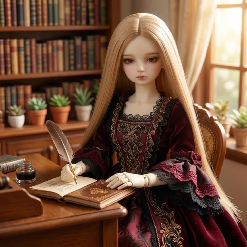 Vista 3 de Peluca larga recta de 8-9 pulgadas 1/3 BJD MSD DOD Pullip Dollfie peluca centro de separación DIY fabricación accesorios para el cabello