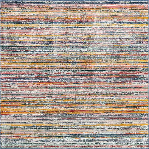 Vista 45 de Unique Loom Gemstone Collection - Alfombra de área - Topacio (2' x 5' 11" corredor, marfil / marrón)