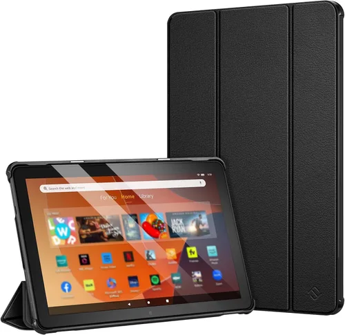Vista 20 de Fintie Funda delgada para tableta Fire HD 10 (13ª generación, versión 2023) – Funda rígida de triple pliegue ligera con función de encendido