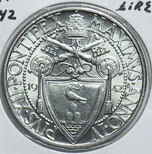 Vista 3 de Moneda Coleccionable Vaticano 1942 2 Lire 299019