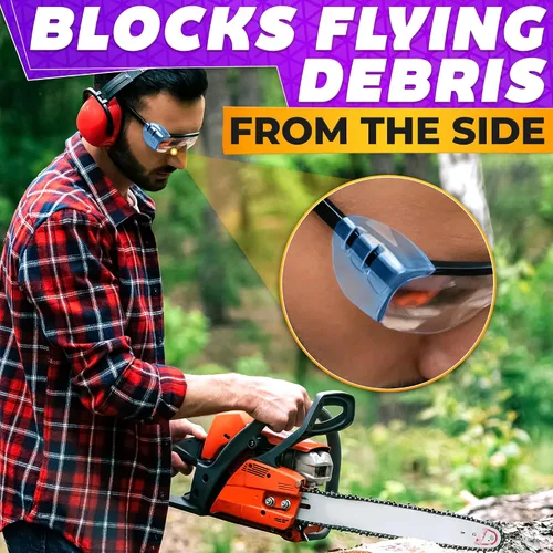 Vista 8 de BURIUS Protectores laterales de seguridad para lentes con clip – Se ajustan al 98% de las gafas Protecciones ligeras de laboratorio