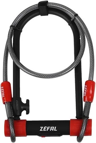 Vista 7 de Zéfal K-Traz U13 - Candado para bicicleta, resistente en forma de U, acero resistente, cable opcional de 47.2 in, candado para bicicleta, bicicleta