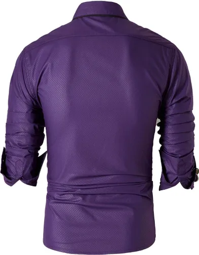 Vista 107 de jeansian - Camisas de manga larga de ajuste entallado para hombre (8397), con botones, informales y de vestir.