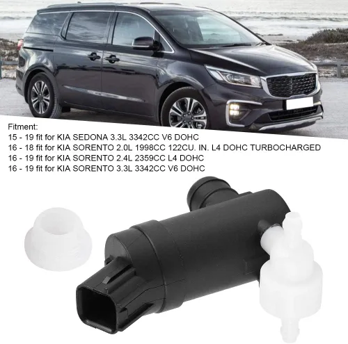 Vista 2 de Bomba de lavado de parabrisas 98510A9000 repuesto para KIA SEDONA SORENTO